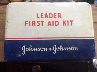 Vintage Johnson & Johnson Leader First Aid Kit Boy Scouts