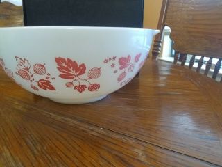 Vintage Pyrex 443 Pink Gooseberry 2 - 1/2 Qt Cinderella Mixing Bowl 6