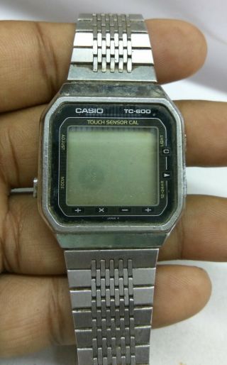 Vintage Casio Tc - 600 Sensor Calculator Watch & Repair & Watchmakers