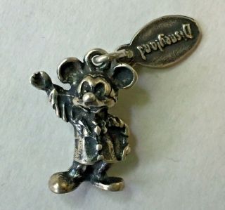 Vintage Sterling Silver Mickey Mouse Walt Disney World Disneyland Charm