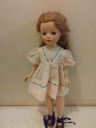 Vintage 14 " Madame Alexander Ballerina Margaret Hard Plastic Walker Doll