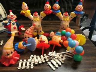 Vintage Wilton Clown Cake & Cupcake Toppers Decorations Circus