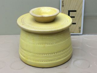 Vintage Yellow Butter Cup Butter Keeper Crock