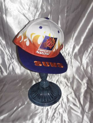 Phoenix Suns Dead Stock Vintage Snapback Hat Cap Old School Purple Basketball