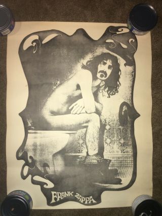 Vintage Frank Zappa Toilet Poster
