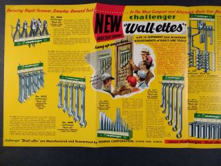 1955 Challenger Tools Wrenches Store Displays Vintage Hardware Trade Print Ad