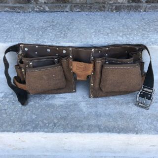 Vtg Sears Suede And Leather Tool Belt —modified—