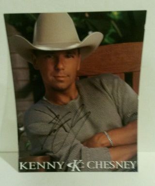 Kenny Chesney Country Star Hand Signed Vintage Color Photo