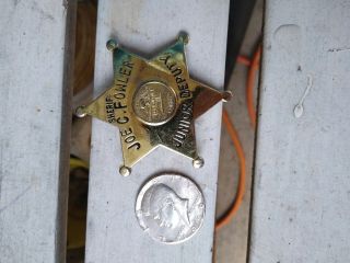 Vintage Knoxville Tn Sheriff Joe C.  Fowler Junior Deputy Police Badge Obsolete
