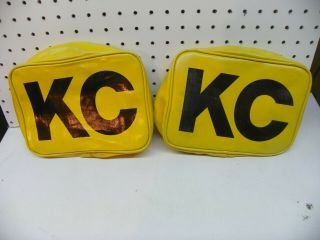 Vintage Kc Hilites Vinyl Light Covers Yellow 7 " X 9 "