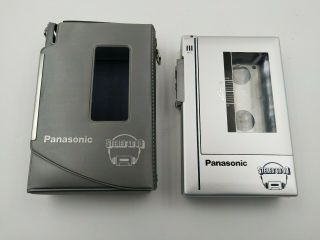 Vintage Panasonic Metal Stereo Cassette Player Rq - J9 With Case