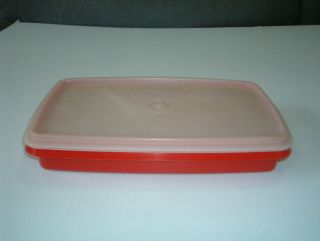 Vintage Tupperware 816 - 817 Deli Meats Cheese Keeper Seals Perfectly Quick Ship