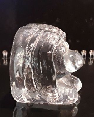 Vtg Mid c20th BERGDALA GLASWERK Scandanavian Art Glass Troll Paperweight Small 2