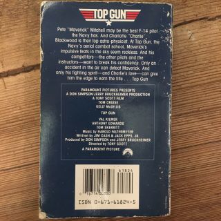 Top Gun (1986) Vintage Movie Tie - In Novel By Mike Cogan - Tom Cruise Cover 2