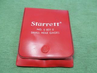 Vintage Starrett No.  S831E Small Hole Gage Set 2