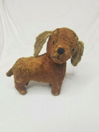 Antique Stuffed Dog Pre - Loved Vintage Plush Puppy.  Very Old