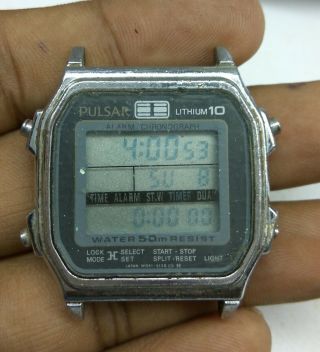 Vintage Pulsar W041 - 5120 Alarm Chronograph Digital Watch & Repair