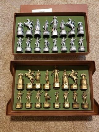 Complete Vintage Rare Classic Games Collectors Series Chess Set 1776 Edition Vi