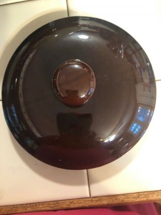 Vintage Brown/Tan Stoneware Bean Pot /Lid - 2 Qt. 3