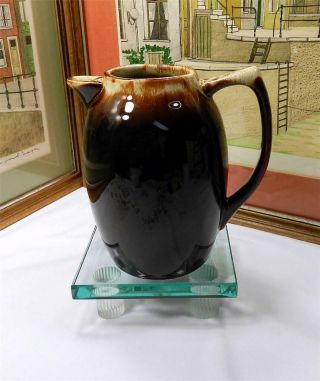 Vintage Pfaltzgraff Gourmet Brown Drip 7 1/2 " Coffee Pot 1950 - 1987
