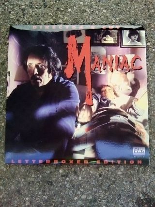 Maniac - Laserdisc Vintage Very Rare Laser Disc Horror Thriller Cult