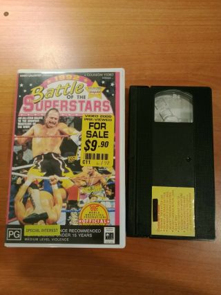 Vintage Pre - Owned Vhs Movie - Wwf 1992 Battle Of The Superstars [v2]