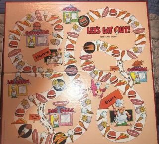 RARE Vintage 1981 Let ' s Eat Out Board Game Selchow & Righter No.  64 3