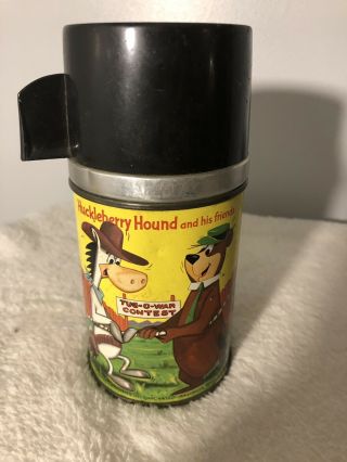 Vintage Hanna Barbera Huckleberry Hound And His Friends Aladdin Thermos