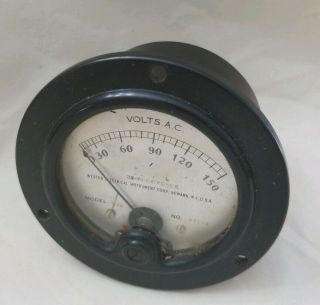 Weston Electrical Instrument Volts A.  C.  Model 476 No 62106 Usa Vintage