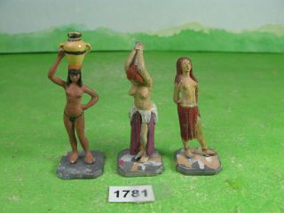 Vintage Sanderson Metal Figures X3 Ancient Greeks / Romans Toy Models 1781