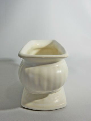 Lovely Vintage Retro Braemore C - 8 White Cream Vase Pot Dish Australian Pottery 2