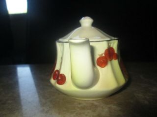 Vintage Palsy Royal Worcester Fruit Demitasse Teapot w Lid 2