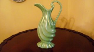 Vintage Red Wing Green Swirl Pitcher 819 12 " High