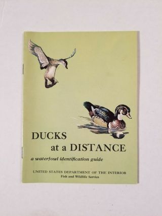 Ducks At A Distance Waterfowl I.  D.  Book 1963 U.  S.  Dept.  Of The Interior