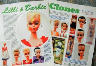 Rare 5p History Article - Vtg Bild Lilli & Barbie Clone Dolls - Wendy Missy,