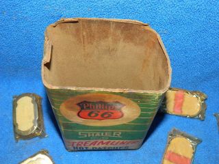 Vintage Phillips 66 Shaler Hot Patches Gas Station Tire Repair Shop Box of 24 3