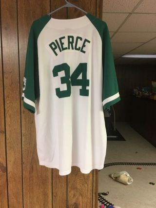 Vintage Nike Nba Boston Celtics Paul Pierce Baseball Style Jersey Size 3xl 34