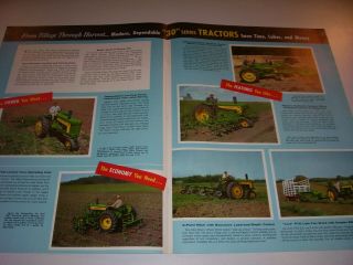 Vintage John Deere Advertising - Jd 30 Series Tractors - Great Colors