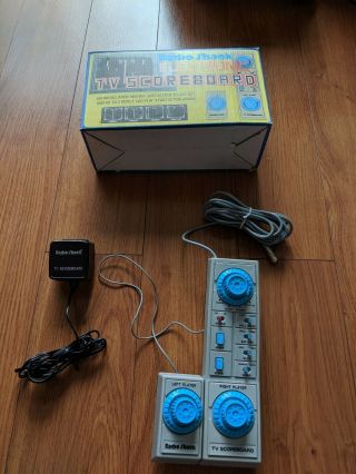 Vintage Radio Shack Electronic Tv Scoreboard 60 - 3060 - Retro Arcade Pong Console