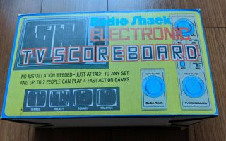 VINTAGE RADIO SHACK ELECTRONIC TV SCOREBOARD 60 - 3060 - Retro Arcade Pong Console 2