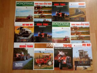 Group 12 Vintage Allis Chalmers Tractor Combine Brochures Vg Oem