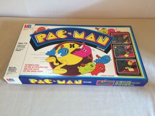 Vintage Milton Bradley Pac - Man Board Game Rare 1982 4216 Complete