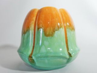 Art Deco Vintage Newtone Bakewells Australian Pottery Drip Glaze Vase Pot