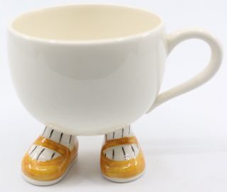 Vintage Carlton Ware Walking Tea Cup.  Yellow Shoes.  Carltonware.