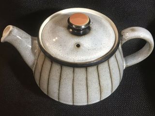 Retro Vintage Denby STUDIO stoneware Teapot c.  1963 - 1974 Made In England 2