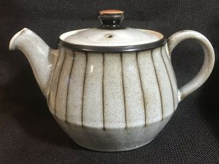 Retro Vintage Denby STUDIO stoneware Teapot c.  1963 - 1974 Made In England 3