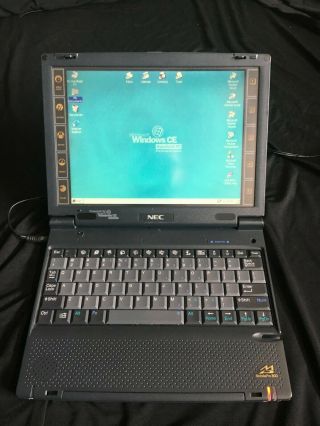 NEC MobilePro 800 Touchscreen Laptop Vintage1999 windows CE and memory 4mb card 2