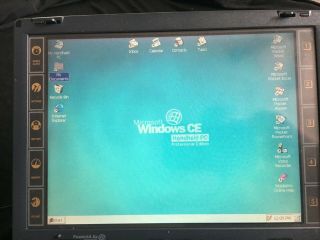 NEC MobilePro 800 Touchscreen Laptop Vintage1999 windows CE and memory 4mb card 3