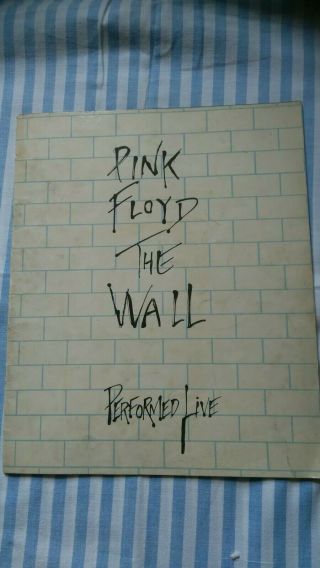 Vintage 1980 80s Pink Floyd The Wall Tour Music Concert Programme