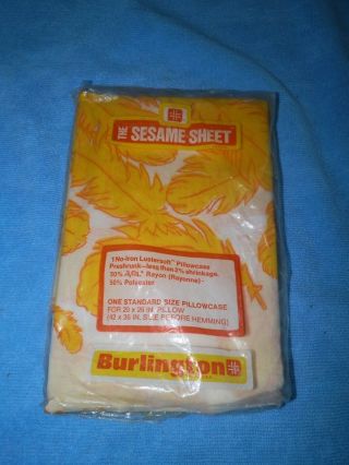 1 Vintage Baby Pillowcase From Sesame Street/new Package/20 " X 26 "